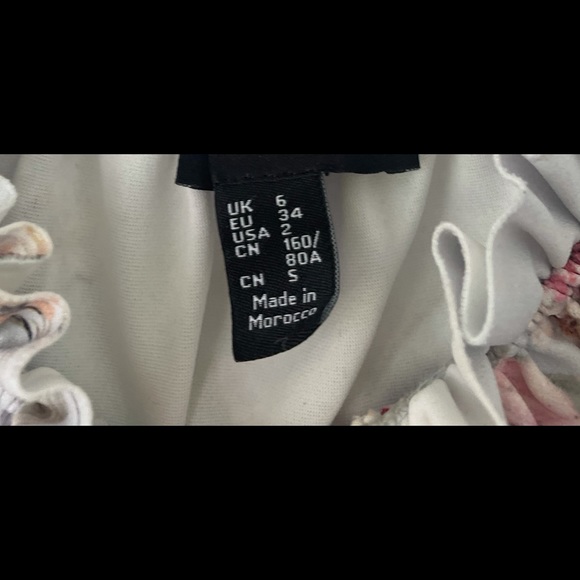 Floral and baby blue crop top - Picture 5 of 6